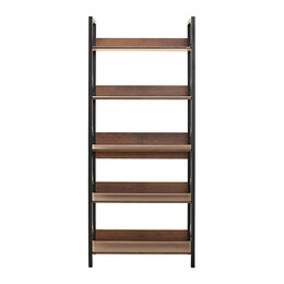 Βιβλιοθήκη Connect Megapap Χρώμα Καρυδί 73x35x172εκ.