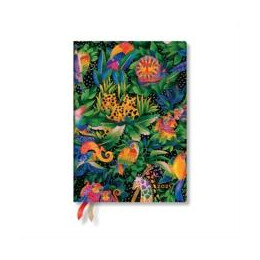 Jungle Song (Whimsical Creations) Midi 12-Month Vertical Hardback Dayplanner 2025 (Elastic Band Closure)