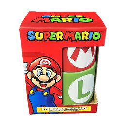 Pyramid Nintendo: Super Mario (Mario Luigi Initial) Stackable mug set (Gp86738)