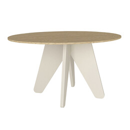 Τραπέζι Rebel Megapap Χρώμα Rota oak - Sandstone 150x90x75εκ.