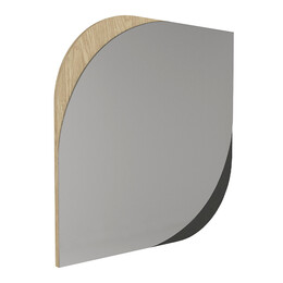 Καθρέπτης Τοίχου Lava Μegapap Χρώμα Rota oak - Ανθρακί 70x2,2x70εκ.