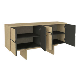 Μπουφές Lava Megapap Χρώμα Rota oak - Ανθρακί 150x44,6x76εκ.