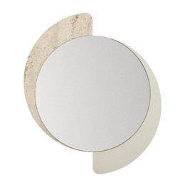 Καθρέπτης Τοίχου Sevilla Μegapap Χρώμα Sandstone - Travertine 59,2x2,2x69εκ.