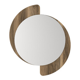 Καθρέπτης Τοίχου Sevilla Μegapap Χρώμα Καρυδί 59,2x2,2x69εκ.