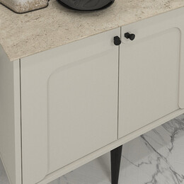 Μπουφές Sevilla Megapap Χρώμα Sandstone - Travertine 150x44,6x72,2εκ.