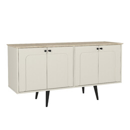 Μπουφές Sevilla Megapap Χρώμα Sandstone - Travertine 150x44,6x72,2εκ.