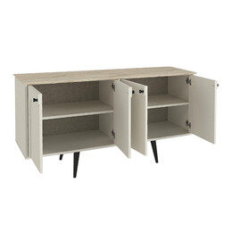 Μπουφές Sevilla Megapap Χρώμα Sandstone - Travertine 150x44,6x72,2εκ.