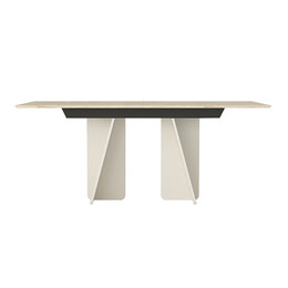 Τραπέζι Sevilla Megapap Χρώμα Sandstone - Travertine 180x90x75εκ.