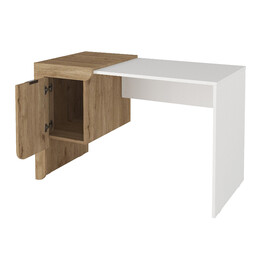 Γραφείο Εργασίας Dario Megapap Χρώμα Sepet oak - Λευκό 120x60x73,2εκ.