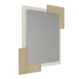 Καθρέπτης Τοίχου Selinos Μegapap Χρώμα Sandstone - Rota oak 65x2,2x85εκ.