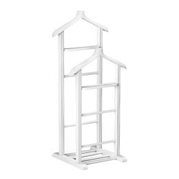 Επιδαπέδια Κρεμάστρα Beta ii Megapap Ξύλινη Χρώμα Λευκό 48x35x120εκ.