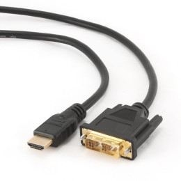 Gembird Cable dvi-d Male - Hdmi Male 1.8m Μαύρο (cc-Hdmi-dvi-6) (Gemcc-Hdmi-dvi-6)