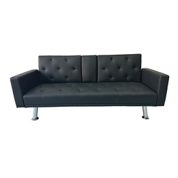 REST/ARMS BLACK PU ΚΑΝΑΠΕΣ-ΚΡΕΒΑΤΙ 188X88εκ.