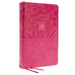 Kjv Holy Bible: Large Print Single-Column With 43,000 end-of-Verse Cross References, Pink Leathersoft, Personal Size, red Letter, Comfort Print: King James Version