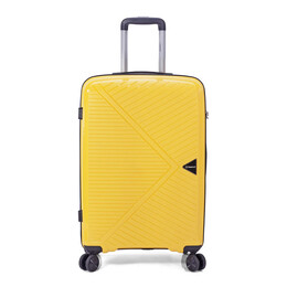 Σετ 3 Βαλίτσες με Προέκταση BENZI Κίτρινο BZ5710