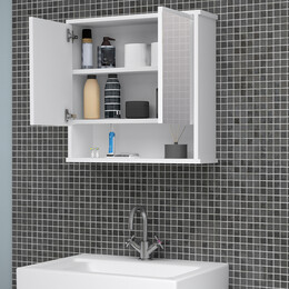 Καθρέπτης Μπάνιου Delo Μegapap Χρώμα Λευκό 62x17,5x60εκ.