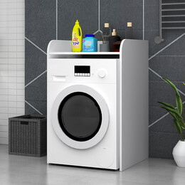 Έπιπλο Πλυντηρίου Toren Megapap Χρώμα Λευκό 65x60x100εκ.