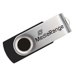 Mediarange usb 2.0 Flash Drive 128gb (Black/silver) (Mr913)