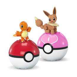 Mattel Mega Pokemon - Charmander &Amp; Eevee Pokeballs (Jcr81)