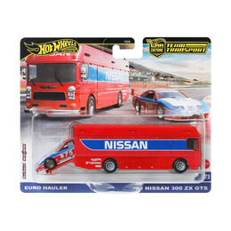 Mattel hot Wheels: Premium car Culture Team Transport - Euro Hauler &Amp; '94 Nissan 300 xz gts (Hrv44)