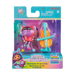 Spin Master Gabby's Dollhouse: cat-Errific Celebration - 'daniel James 'dj' Cat' &Amp; Cello (20149926)