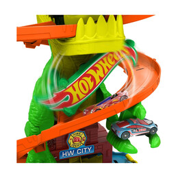 Mattel hot Wheels City: t-rex Πυροσβεστικός Σταθμός (Jbm73)