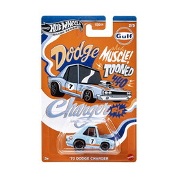 Mattel hot Wheels: Silver Series Tooned Gulf Racing - '70 Dodge Charger (Jcb63)