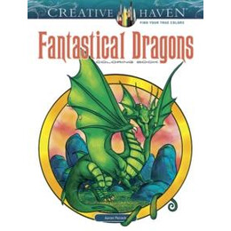 Creative Haven Fantastical Dragons Coloring Book
