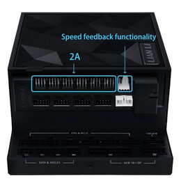 Lian Li EG-HUB01B Black Detachable PSU USB & Fan Hub - for Edge Gold