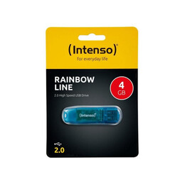 Intenso usb 2.0 Stick  4gb Rainbow Line Blue (3502450) (Nso3502450)