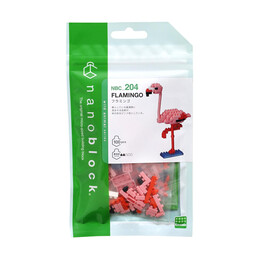 Bandai Nanoblock : Animal - Pink Flamingo Building Block Figure (Nbc204)