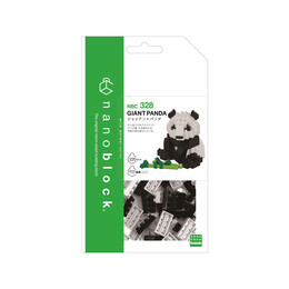 Bandai Nanoblock : Animal - Giant Panda Building Block Figure (Nbc328)