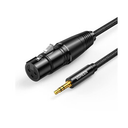 Ugreen Cable xlr Female - 3.5mm Male Μαύρο 2m  (20244) (Ugr20244)