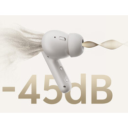 QCY Buds ANC Black (HT15)- 45db ANC TWS Earbuds 35h 5 mic ENC, ear-canal adaptive tech, leather case