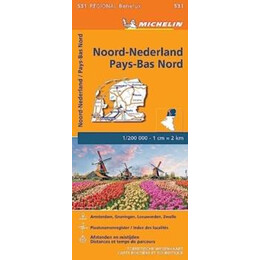 Netherlands North - Michelin Regional map 531