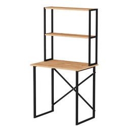 Γραφείο Εργασίας Pope Megapap Χρώμα Pine oak 73x52x146εκ.