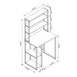 Έπιπλο Πλυντηρίου Berkus Megapap Χρώμα Pine oak 90x60x178εκ.