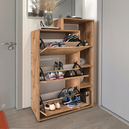 Παπουτσοθήκη Lego Megapap Χρώμα Pine oak 90x32x143εκ.