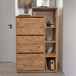 Παπουτσοθήκη Lego Megapap Χρώμα Pine oak 90x32x143εκ.