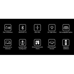 Keychron K5 V2 (K5X-B4) QMK Wireless Mechanical Keyboard Banana Switch RGB 100% US Layout