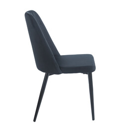 OLIVIA BLACK VELVET/PU ΚΑΡΕΚΛΑ ΜΕΤΑΛΛΙΚΗ