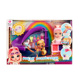 Mga Rainbow High: Littles Pool day Playset + Small Doll (Pink 5.5”) (522249)