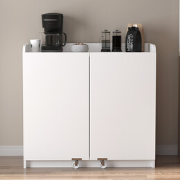 Ντουλάπι Κουζίνας - Μπάνιου Altay i Megapap Χρώμα Λευκό 97,8x44,1x91,5εκ.