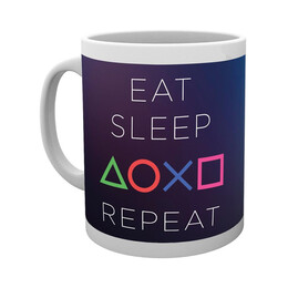 Playstation - eat Sleep Play Repeat mug (Mg1064)