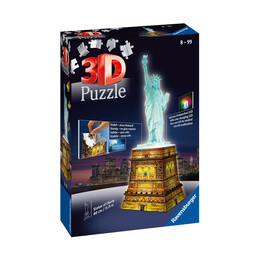 Ravensburger 3d Puzzle: Statue of Liberty Night Edition (216pcs) (12596)