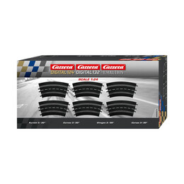 Carrera Slot Accessories - Digital 124/132/evolution - Curve 3/30° (6) (20020573)