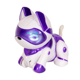 As Robot Teksta Micro-pet - White/purple Kitty (1030-51316)