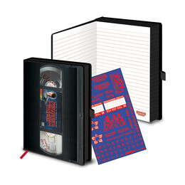 Pyramid Stranger Things - vhs Premium a5 Notebook (Sr72775)