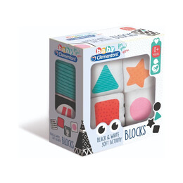 As Baby Clementoni Baby Blocks (Black  White Cubes) (1000-17321)
