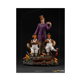 Iron Studios Deluxe: Willy Wonka - Willy Wonka and the Chocolate Factory art Scale Statue (1/10) (Wonka39721-10)
